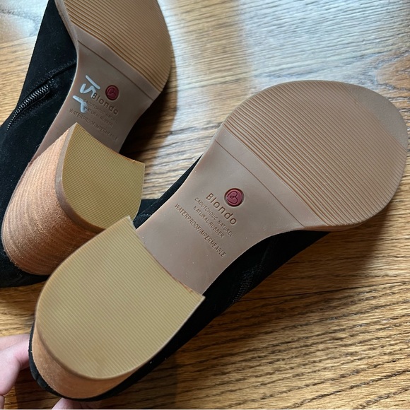 ๐ NEW - never worn - Blondo size 10 black waterproof peep toe booties - Picture 12 of 15